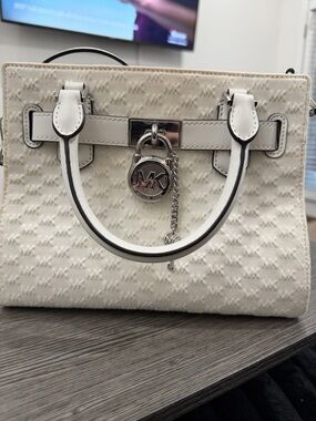 Michael Kors Hamilton Handbag with Silver Hardware